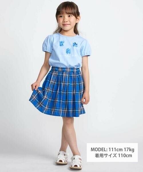 BeBe / べべ Tシャツ | 【 速乾 】フリルおさかなモチーフ天竺パフスリーブTシャツ(90~150cm) | 詳細1