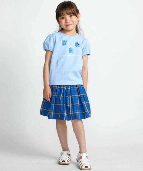 BeBe / べべ Tシャツ | 【 速乾 】フリルおさかなモチーフ天竺パフスリーブTシャツ(90~150cm) | 詳細2