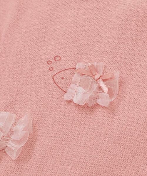 BeBe / べべ Tシャツ | 【 速乾 】フリルおさかなモチーフ天竺パフスリーブTシャツ(90~150cm) | 詳細12