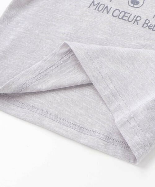 BeBe / べべ Tシャツ | Oursプリント長袖Tシャツ+ストレッチデニムジョガーパンツ 2点セット(80~100cm) | 詳細7