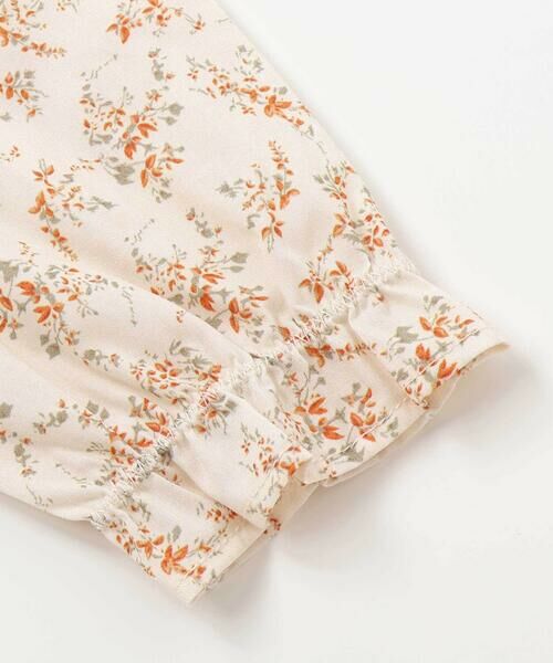 BeBe / べべ シャツ・ブラウス | 【お揃い】コットンローンフラワープリントフリル襟長袖ブラウス(90~100cm) | 詳細10