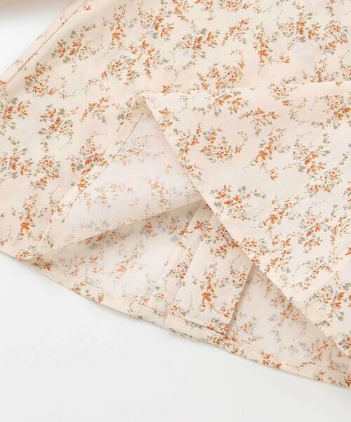 BeBe / べべ シャツ・ブラウス | 【お揃い】コットンローンフラワープリントフリル襟長袖ブラウス(90~100cm) | 詳細14