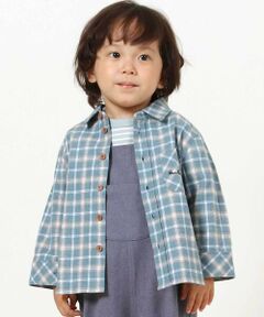 BeBe / べべ シャツ・ブラウス | 先染めネルチェック長袖シャツ(90~100cm)