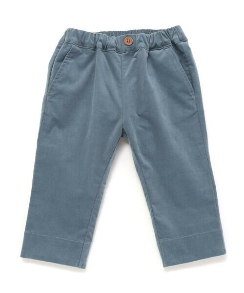 BeBe / べべ チノ・ワークパンツ | シャツコール裾ボーダーテーパードパンツ(80~100cm) | 詳細2