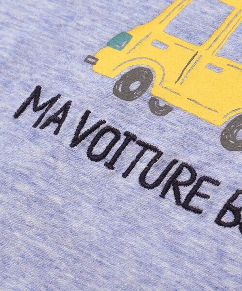 BeBe / べべ Tシャツ | メランジ天竺車プリント半袖Tシャツ(80~100cm) | 詳細5