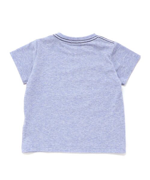 BeBe / べべ Tシャツ | メランジ天竺車プリント半袖Tシャツ(80~100cm) | 詳細2