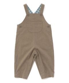 BeBe / べべ サロペット・オールインワン | ネル起毛胸ポケットオーバーオール(80~100cm)