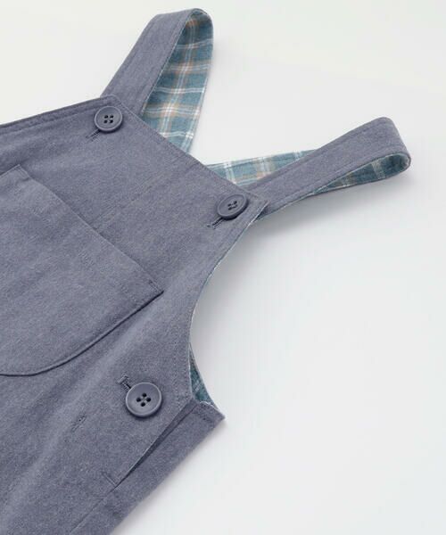 BeBe / べべ サロペット・オールインワン | ネル起毛胸ポケットオーバーオール(80~100cm) | 詳細10