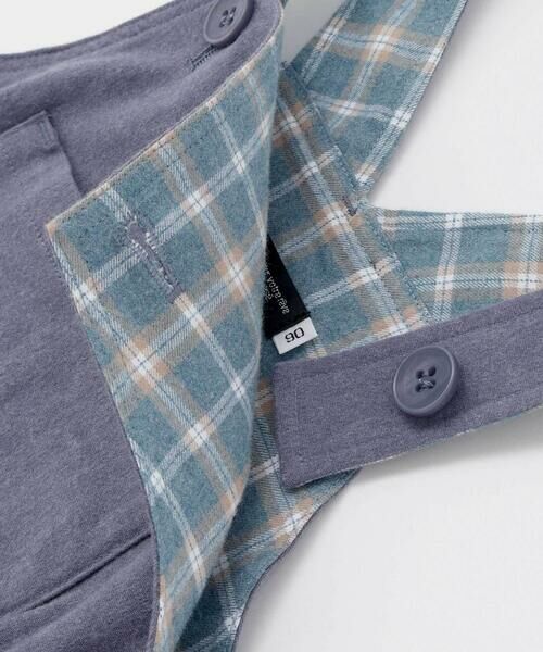 BeBe / べべ サロペット・オールインワン | ネル起毛胸ポケットオーバーオール(80~100cm) | 詳細11