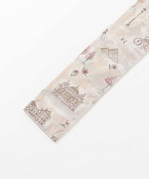 BeBe / べべ ミニ丈・ひざ丈ワンピース | 【お揃い】リバティタナローン(PARIS POSTCARD)リボンベルトワンピース(90~150cm) | 詳細17