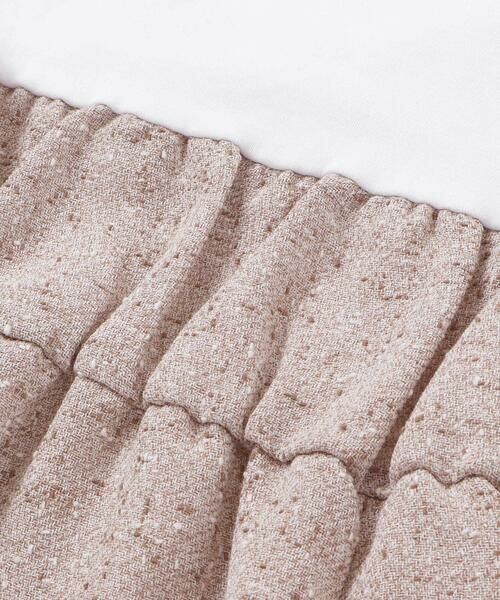 BeBe / べべ ミニ丈・ひざ丈ワンピース | ネップツイードドッキング半袖ワンピース(90~150cm) | 詳細6