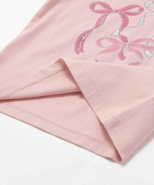 BeBe / べべ カーディガン・ボレロ | ランダムリブ長袖カーディガン+天竺リボンプリント半袖Tシャツセット(90~150cm) | 詳細19