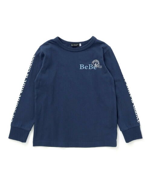 BeBe / べべ Tシャツ | エッフェル塔ロゴ半袖Tシャツ+袖ラインロゴ長袖Tシャツセット(90~150cm) | 詳細5