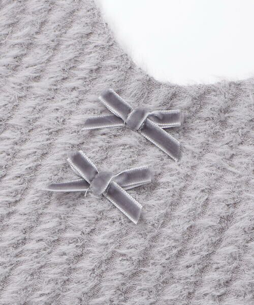 BeBe / べべ Tシャツ | シャギーニットキャミビスチェ+テレコハイネック長袖Tシャツセット(100~150cm) | 詳細16