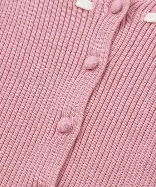 BeBe / べべ カーディガン・ボレロ | ラインリボンくるみボタンニット長袖カーディガン(90~150cm) | 詳細11
