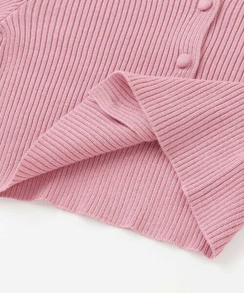 BeBe / べべ カーディガン・ボレロ | ラインリボンくるみボタンニット長袖カーディガン(90~150cm) | 詳細13