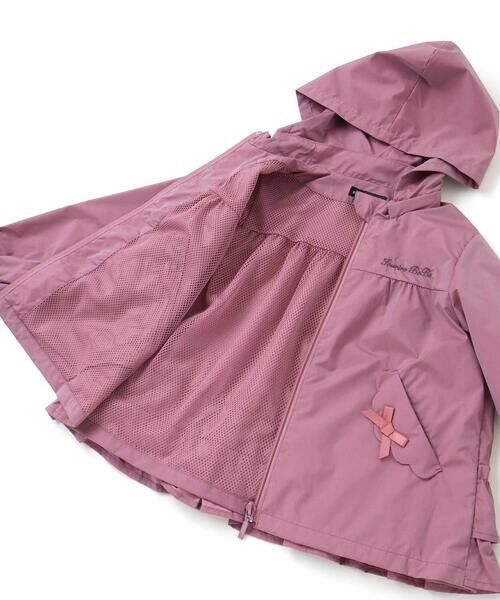 BeBe / べべ ブルゾン | シャイニータフタバックフリルフードブルゾン(90~150cm) | 詳細14