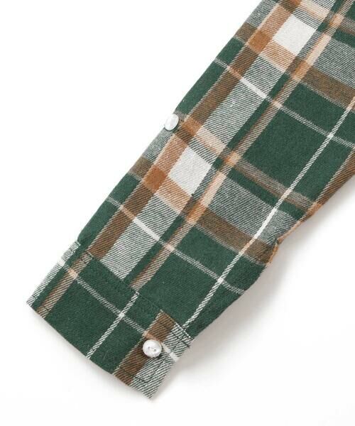 BeBe / べべ シャツ・ブラウス | ネルチェック袖ロールアップ長袖シャツ(100~140cm) | 詳細10