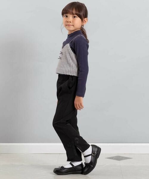 BeBe / べべ チノ・ワークパンツ | リボンスリットダブルクロスロングパンツ(90~160cm) | 詳細2