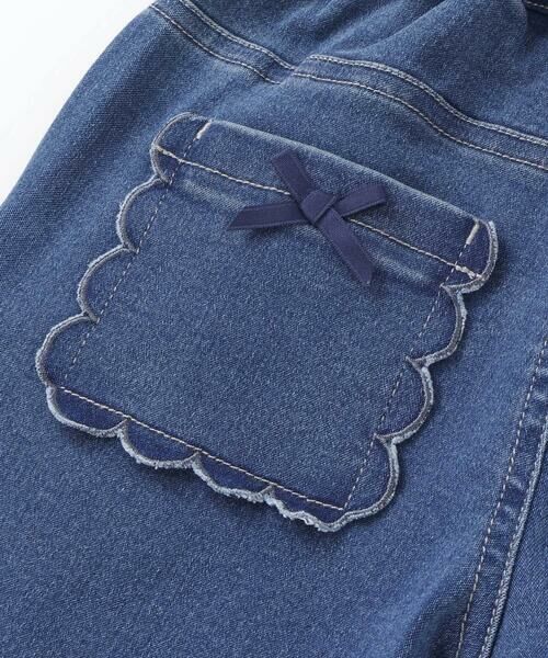 BeBe / べべ デニムパンツ | ストレッチジョグデニムスカラップポケットロングパンツ(90~160cm) | 詳細10