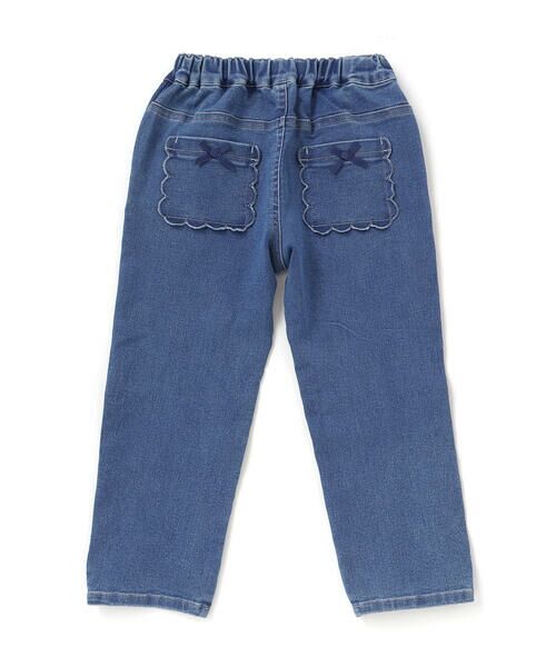 BeBe / べべ デニムパンツ | ストレッチジョグデニムスカラップポケットロングパンツ(90~160cm) | 詳細7