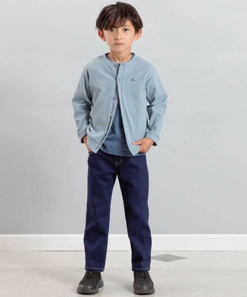 BeBe / べべ デニムパンツ | ストレッチジョグデニムバックステッチロゴロングパンツ(90~160cm) | 詳細4