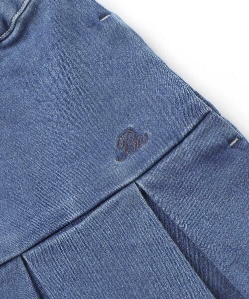 BeBe / べべ ショート・ハーフ・半端丈パンツ | ストレッチジョグデニムプリーツショートパンツ(90~150cm) | 詳細10