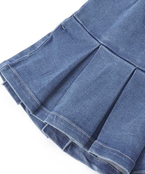 BeBe / べべ ショート・ハーフ・半端丈パンツ | ストレッチジョグデニムプリーツショートパンツ(90~150cm) | 詳細12