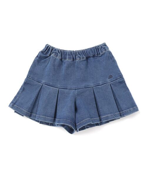 BeBe / べべ ショート・ハーフ・半端丈パンツ | ストレッチジョグデニムプリーツショートパンツ(90~150cm) | 詳細7