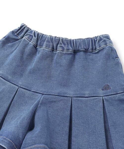 BeBe / べべ ショート・ハーフ・半端丈パンツ | ストレッチジョグデニムプリーツショートパンツ(90~150cm) | 詳細9
