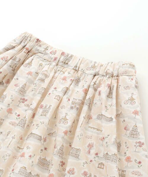BeBe / べべ ミニ・ひざ丈スカート | 【お揃い】リバティタナローン(PARIS POSTCARD)インナーパンツ付きスカート(90~150cm) | 詳細7