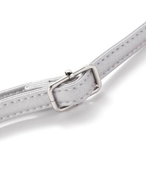 BeBe / べべ ショルダーバッグ | レザー調リボンフラップベルト付きショルダーバッグ | 詳細5