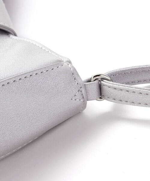 BeBe / べべ ショルダーバッグ | レザー調リボンフラップベルト付きショルダーバッグ | 詳細6