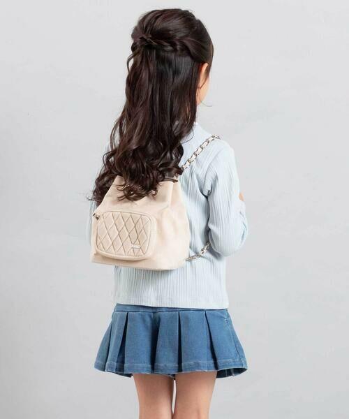 BeBe / べべ ショルダーバッグ | キルティングベロア2wayバケットバッグ | 詳細5