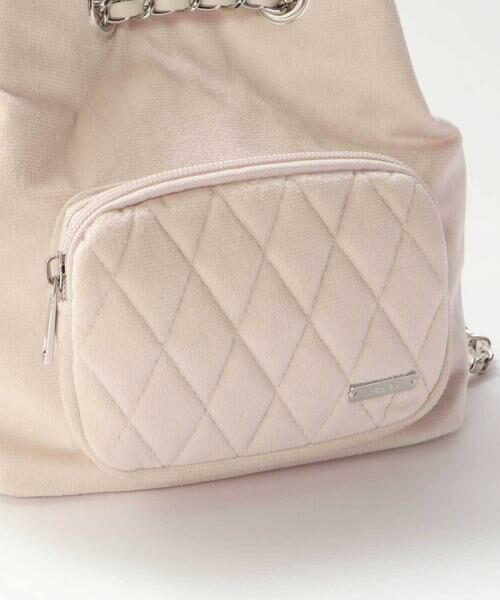 BeBe / べべ ショルダーバッグ | キルティングベロア2wayバケットバッグ | 詳細10