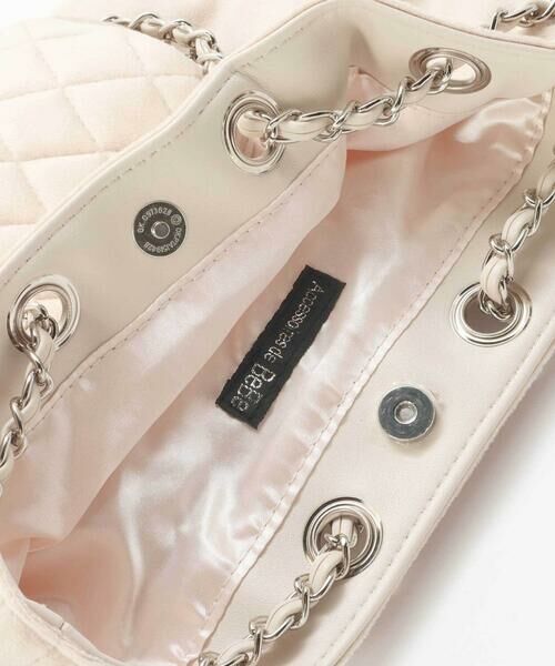 BeBe / べべ ショルダーバッグ | キルティングベロア2wayバケットバッグ | 詳細15