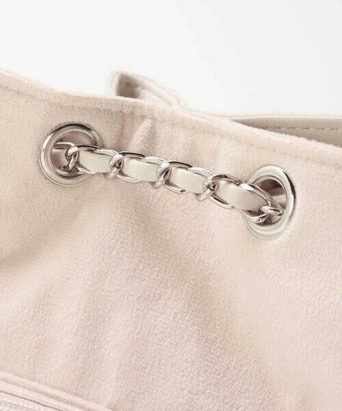 BeBe / べべ ショルダーバッグ | キルティングベロア2wayバケットバッグ | 詳細9