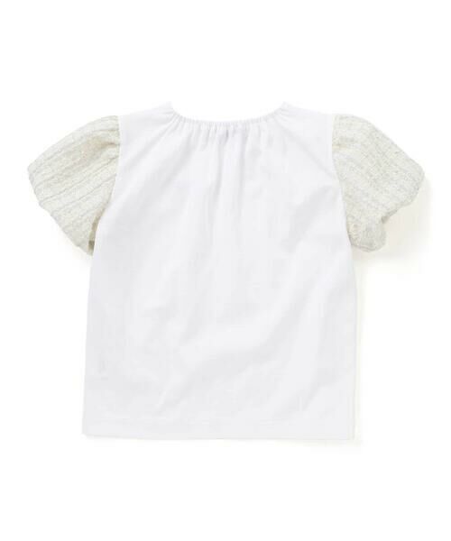 BeBe / べべ Tシャツ | カットツイードバルーンスリーブ半袖Tシャツ(90~150cm) | 詳細8