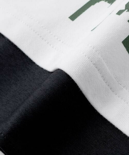 BeBe / べべ Tシャツ | PARISチェックロゴレイヤード風天竺半袖Tシャツ(90~150cm) | 詳細9