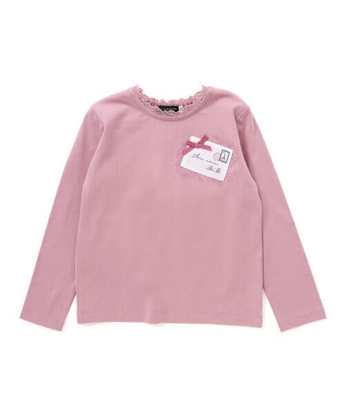 BeBe / べべ Tシャツ | レターモチーフ天竺長袖Tシャツ(100~160cm) | 詳細4