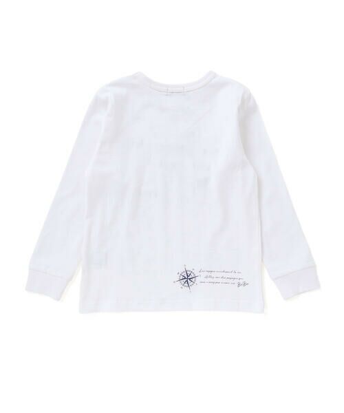 BeBe / べべ Tシャツ | 【抗菌・防臭】MAP&FLAG袖リブ天竺長袖Tシャツ(90~150cm) | 詳細5