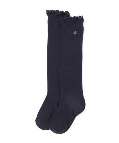 BeBe / べべ ソックス | 透かし編みメロウフリルハイソックス(13~24cm)