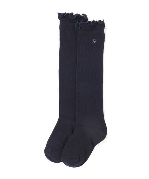 BeBe / べべ ソックス | 透かし編みメロウフリルハイソックス(13~24cm) | 詳細1