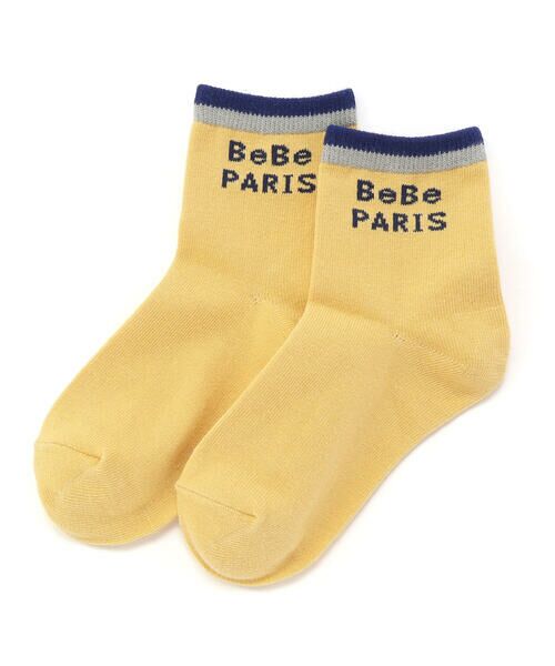 BeBe/べべ トリコカラー配色クルーソックス(11~24cm) イエロー 15-17cm BeBe/べべ トリコカラー配色クルーソックス(11~24cm) イエロー 15-17cm