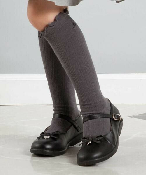 BeBe / べべ スニーカー | リボン付きプレーントゥストラップシューズ(16~21cm) | 詳細1