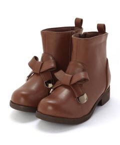 BeBe / べべ ブーツ（ショート丈） | メタルポイントリボンショートブーツ(16~21cm)