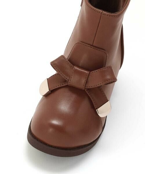 BeBe / べべ ブーツ(ショート丈) | メタルポイントリボンショートブーツ(16~21cm) | 詳細8