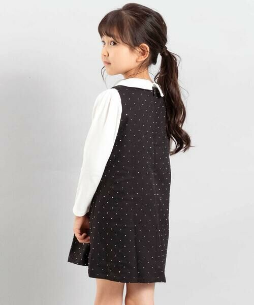 BeBe / べべ ミニ丈・ひざ丈ワンピース | 【お揃い】エトワールシャイニードットジャンパースカート(100~150cm) | 詳細2