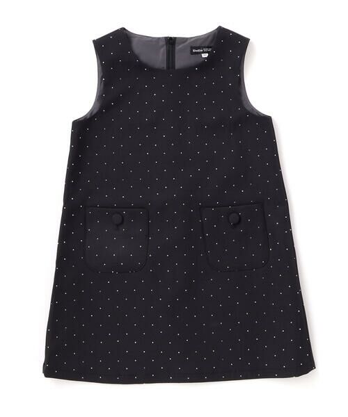 BeBe / べべ ミニ丈・ひざ丈ワンピース | 【お揃い】エトワールシャイニードットジャンパースカート(100~150cm) | 詳細8