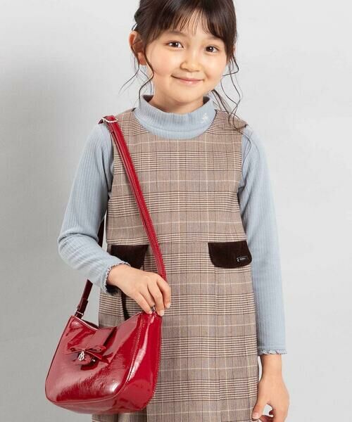 BeBe / べべ ミニ丈・ひざ丈ワンピース | 【お揃い】グレンチェックプリーツジャンパースカート(90~150cm) | 詳細3